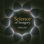 The Black Version of the Science of Imagery Logo with Text Indicating the Podcast